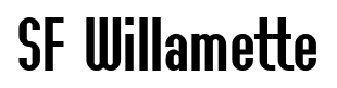 SF Willamette font